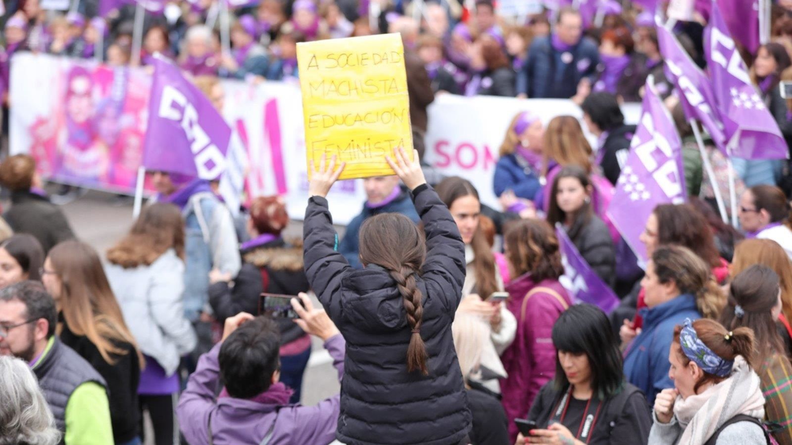 Manifestació del 8M a Madrid el 2020