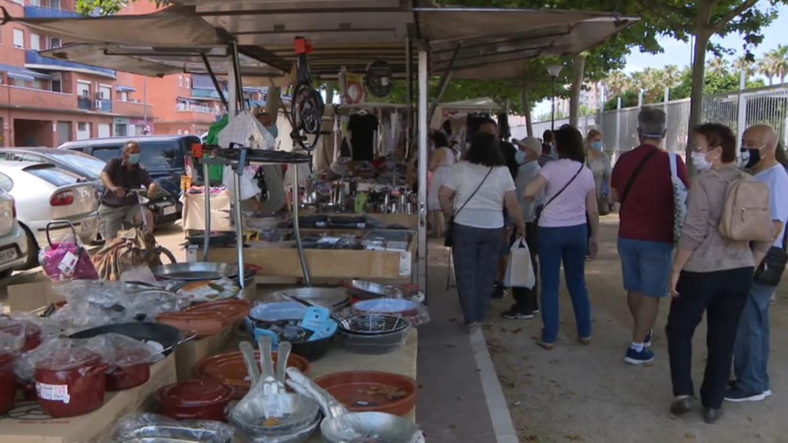 Un mercat ambulant en una imatge d'arxiu