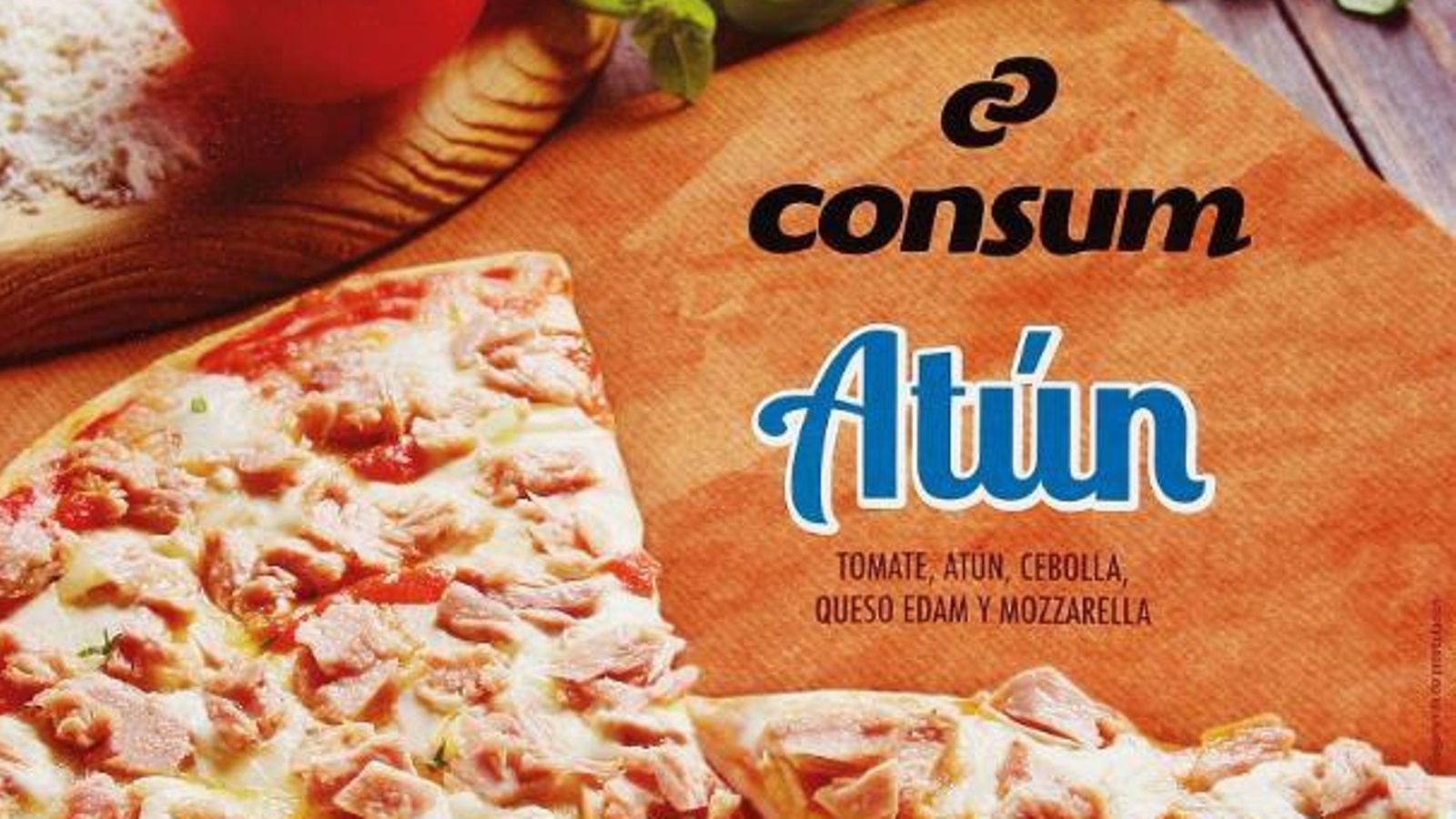 Imatge del producte retirat, una pizza de tonyina congelada de la marca Consum