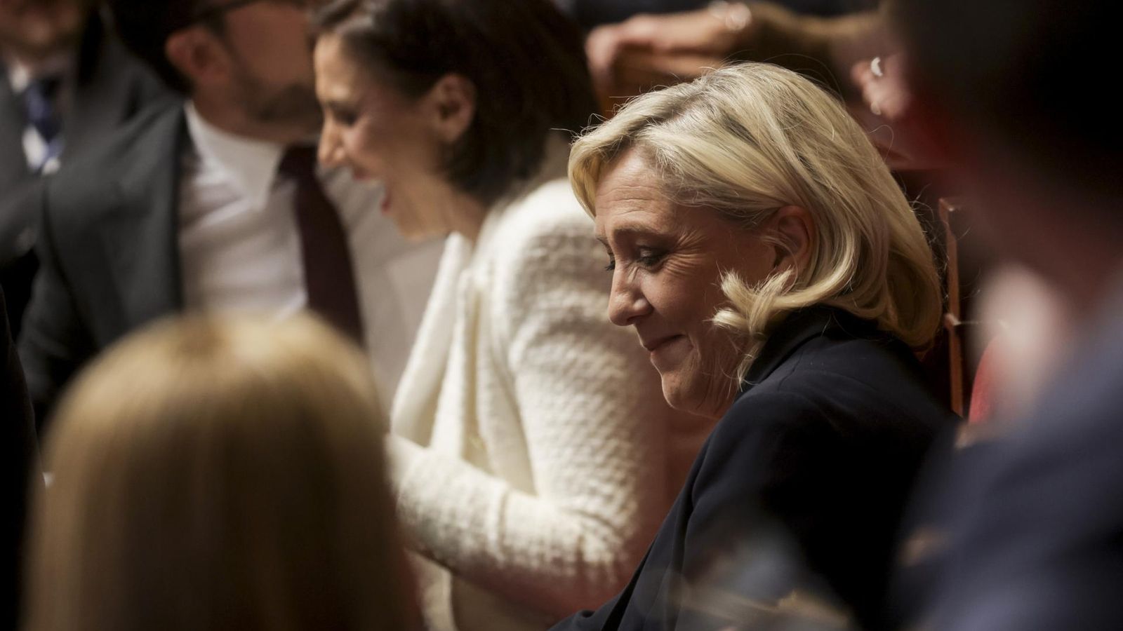 Le Pen este dimarts en una sessió a l'Assamblea Nacional francesa