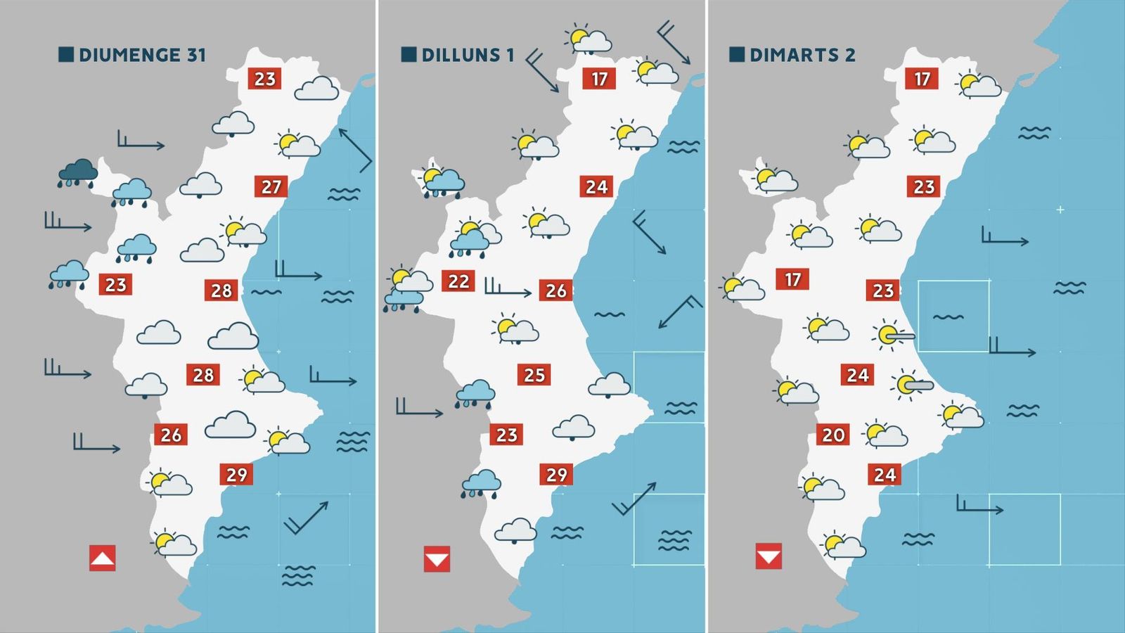 Mapa de tres dies