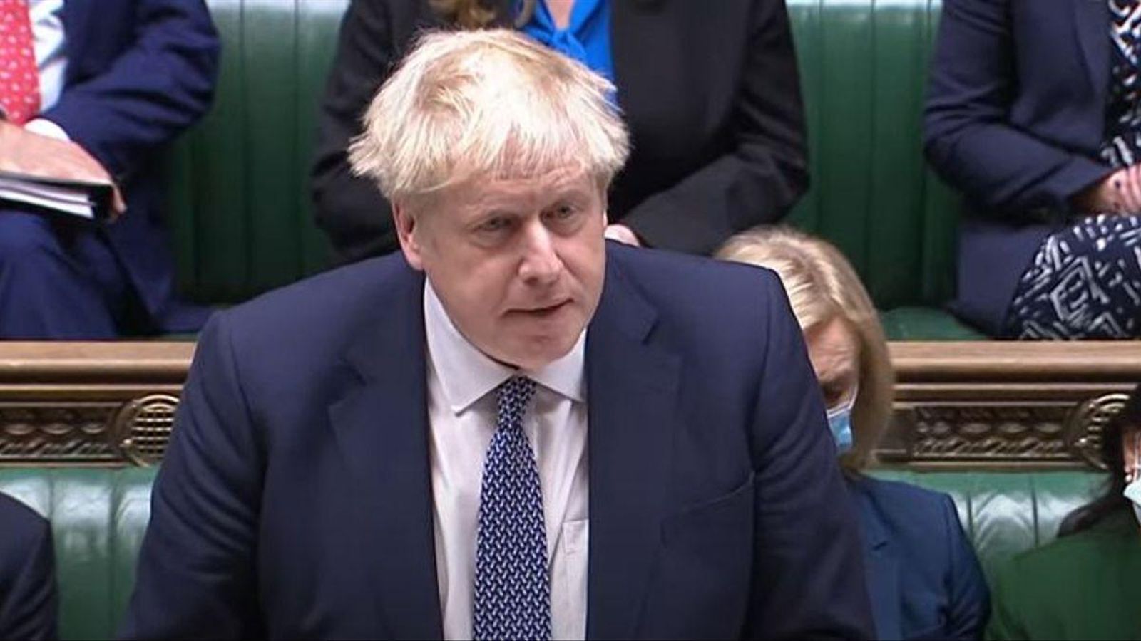 Boris Johnson, a la Cambra dels Comuns Boris Johnson, aquest dimecres en la Cambra dels Comuns