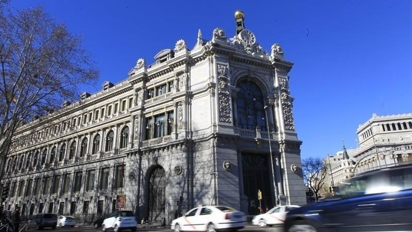 Façana de la seu del Banc d'Espanya a Madrid