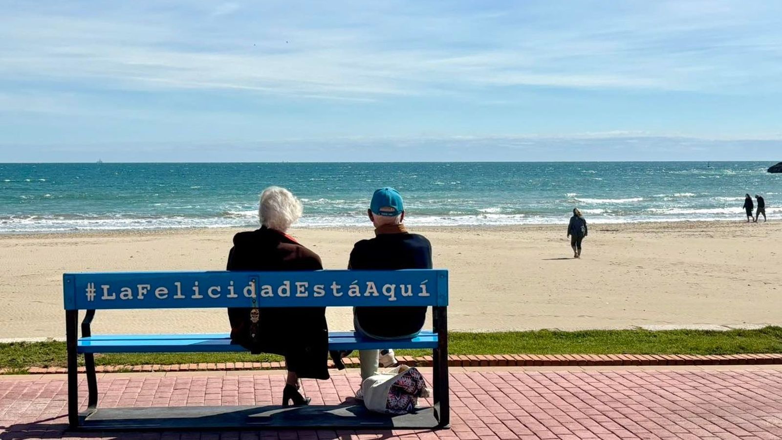 La platja de Peníscola este dillns, 27 de març