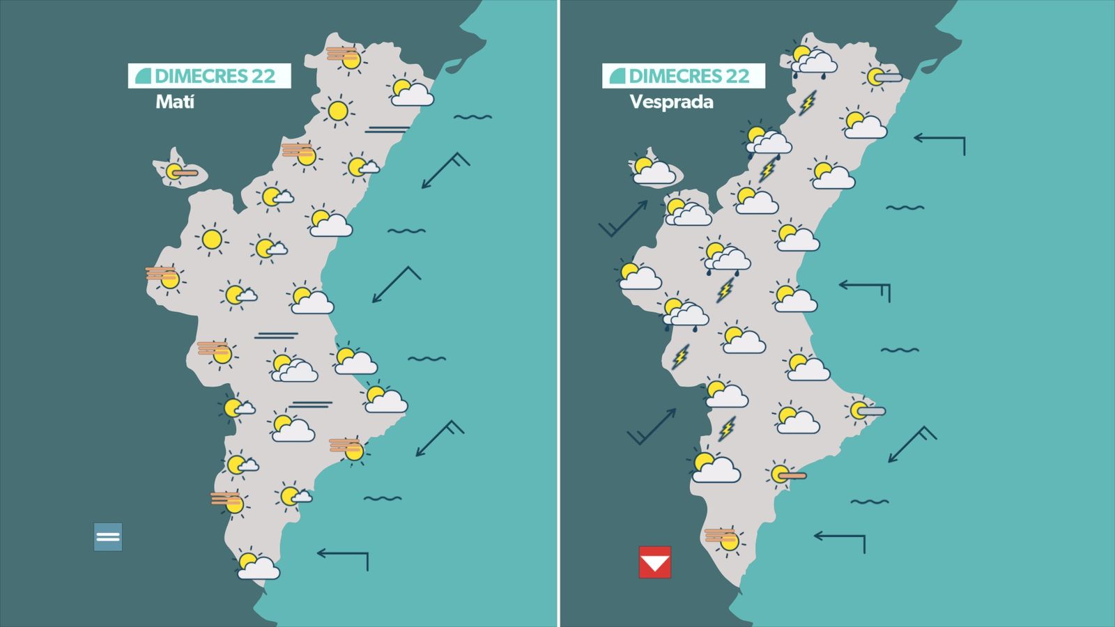 previsió demà dimecres 22 de juliol