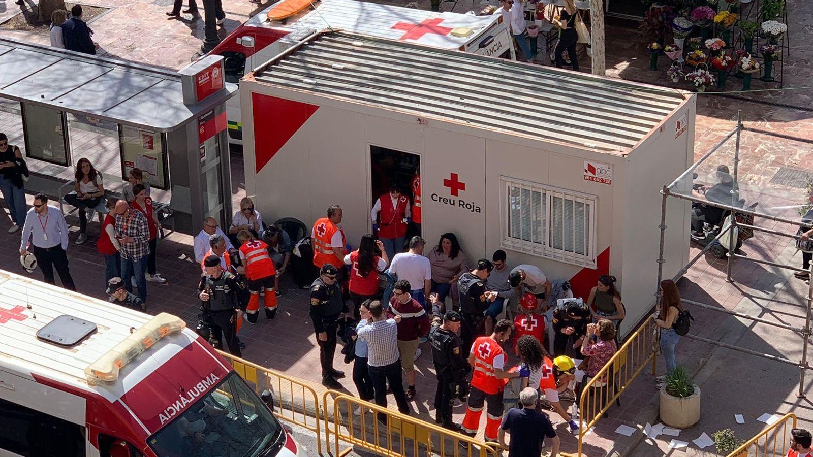 Vídeo que mostra el moment en què la carcassa ha provocat l'accident