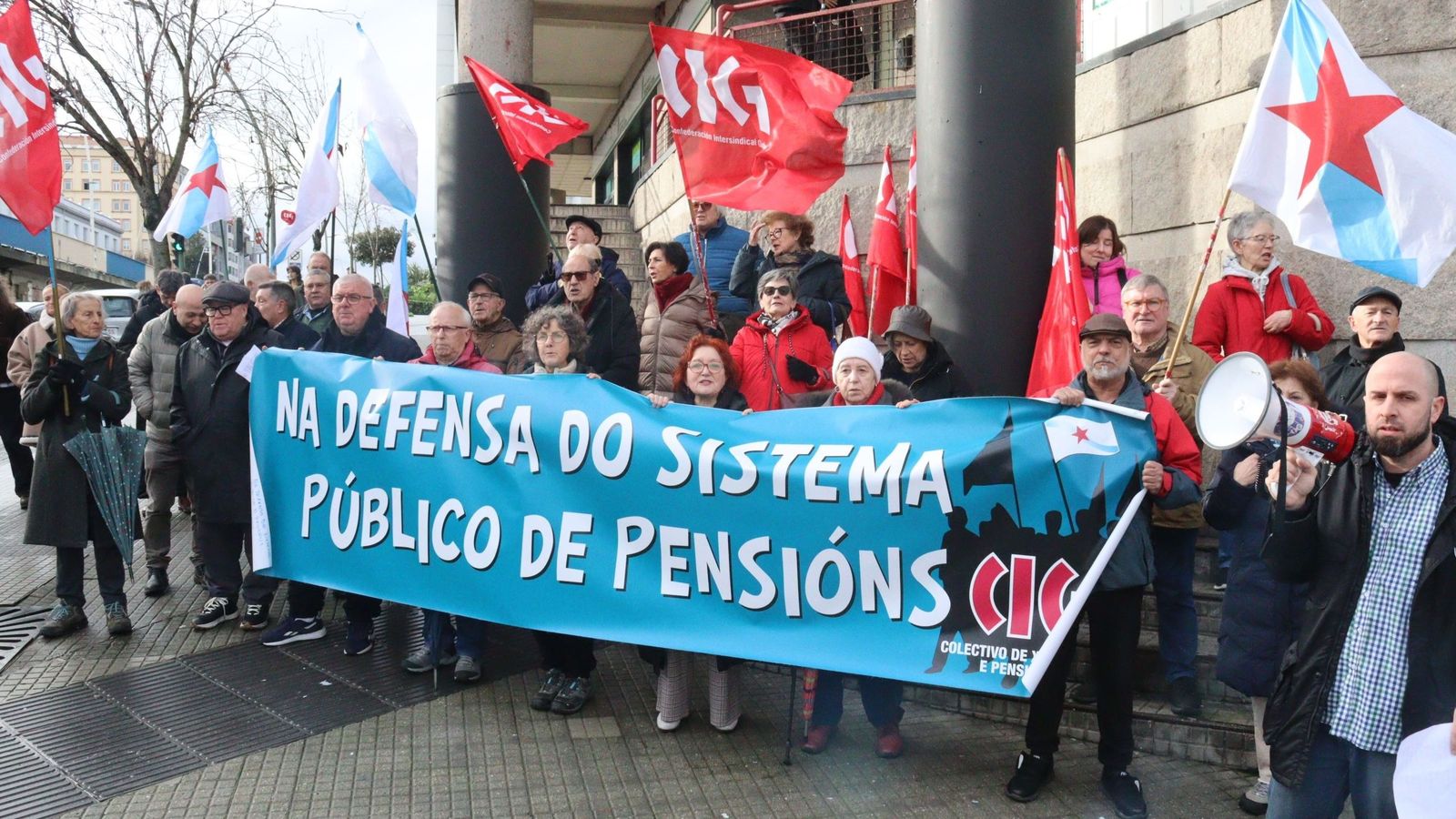 Pensionistes gallegs protesten contra el rebuig del Congrés a la revalorització de les pensions