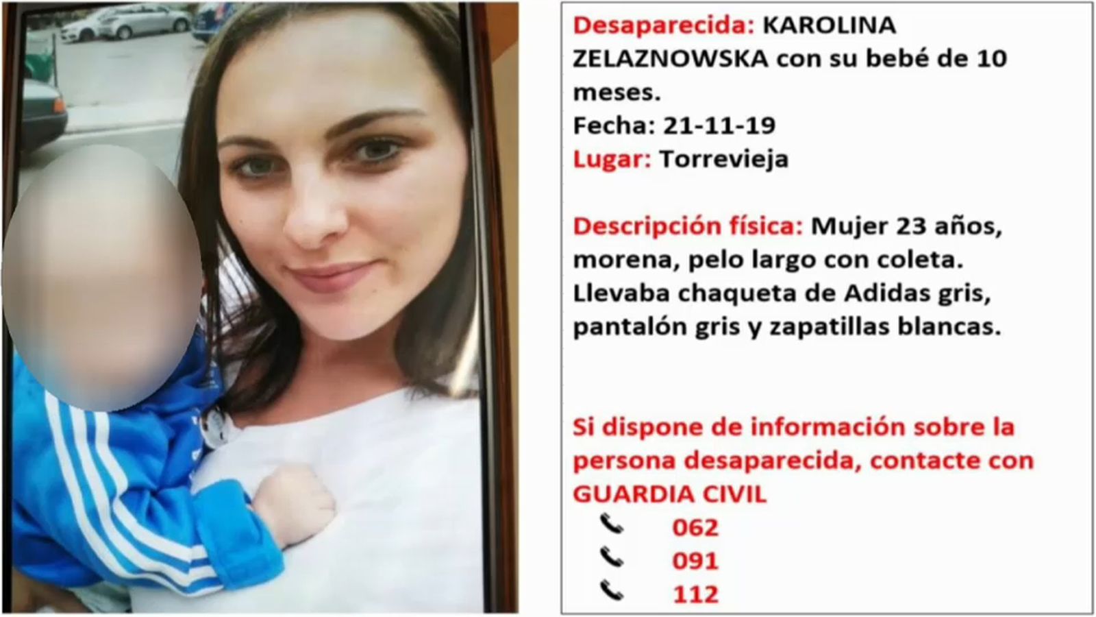 Localitzen en bon estat la dona i el seu bebé desapareguts a Torrevella