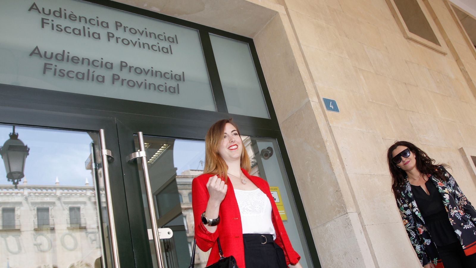 La regidora del grup de no adscrits de l’Ajuntament d’Alacant, Nerea Belmonte, després de declarar davant el fiscal