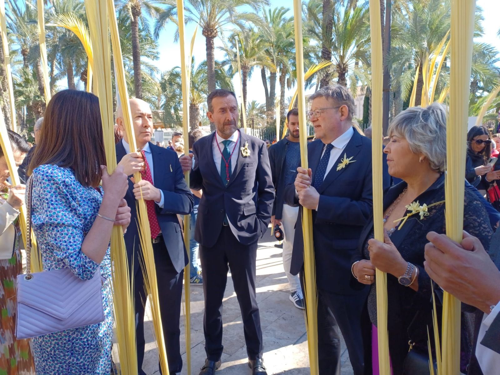 El president de la Generalitat, Ximo Puig, en la processó de les Palmes