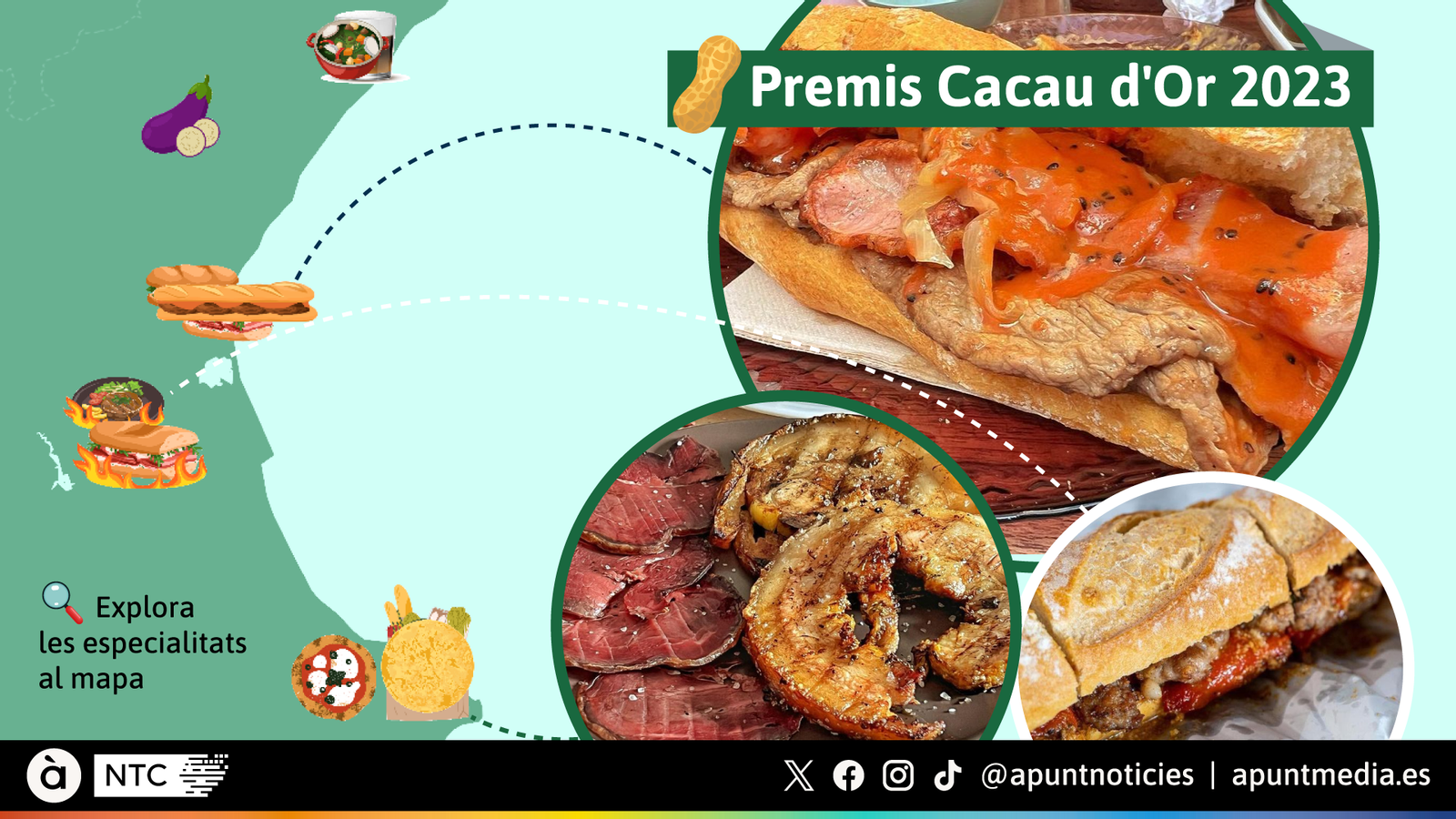 Els esmorzars de deu establiments valencians han sigut reconeguts pels Premis Cacau d'Or 2023