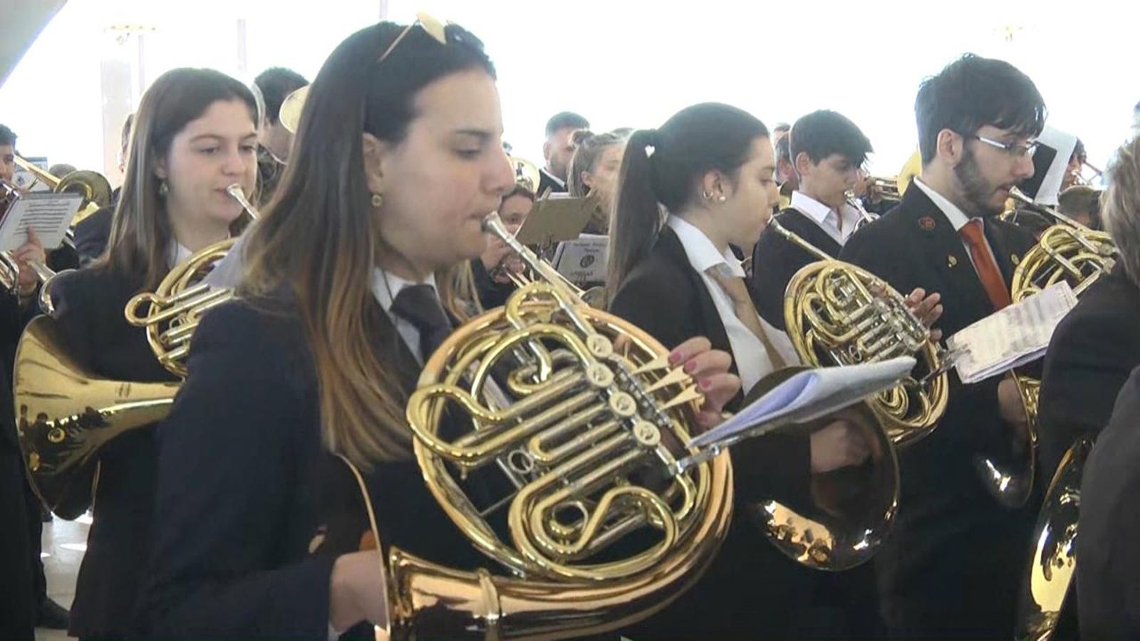 Imatge d'arxiu d'una banda de música