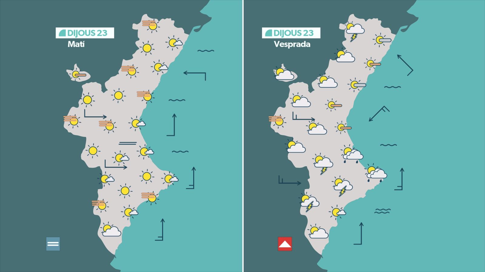 previsió demà dijous 23 de juliol