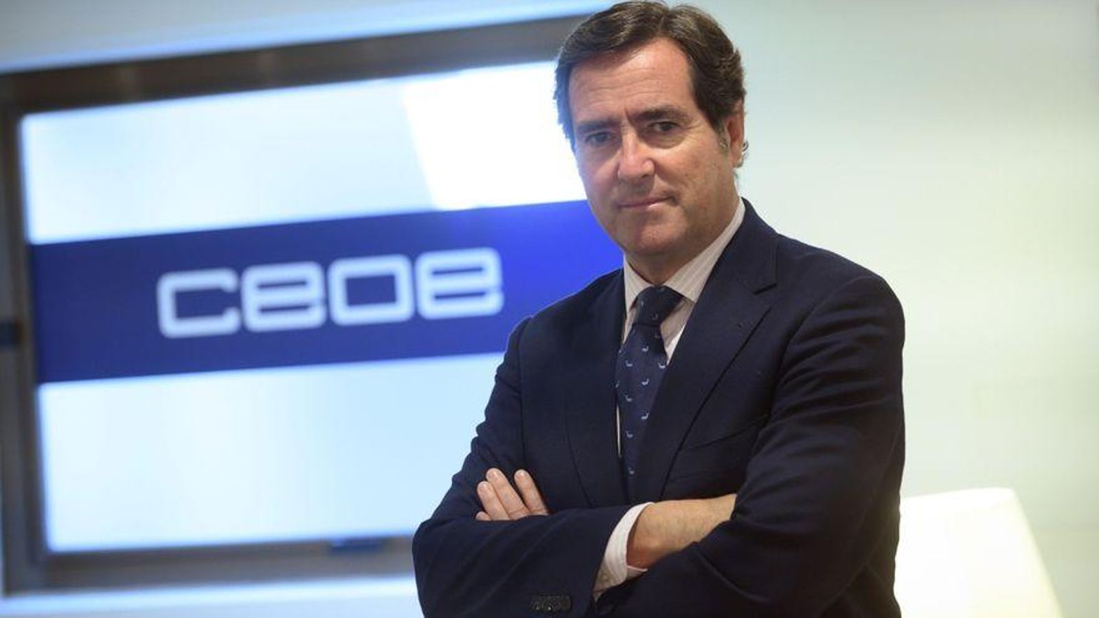 El president de la CEOE, Antonio Garamendi, en una imatge d'arxiu
