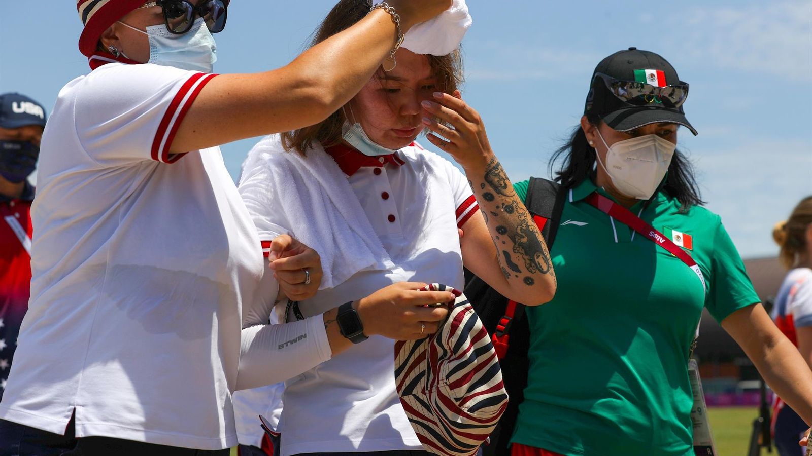 Svetlana Gomboeva es desmaia per la calor