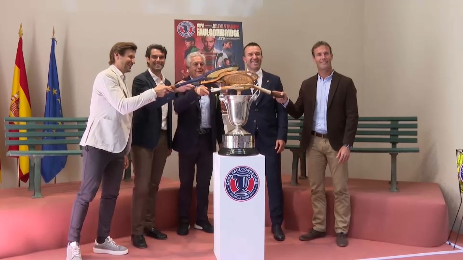 Imatge de la presentació de la Copa Faulcombridge