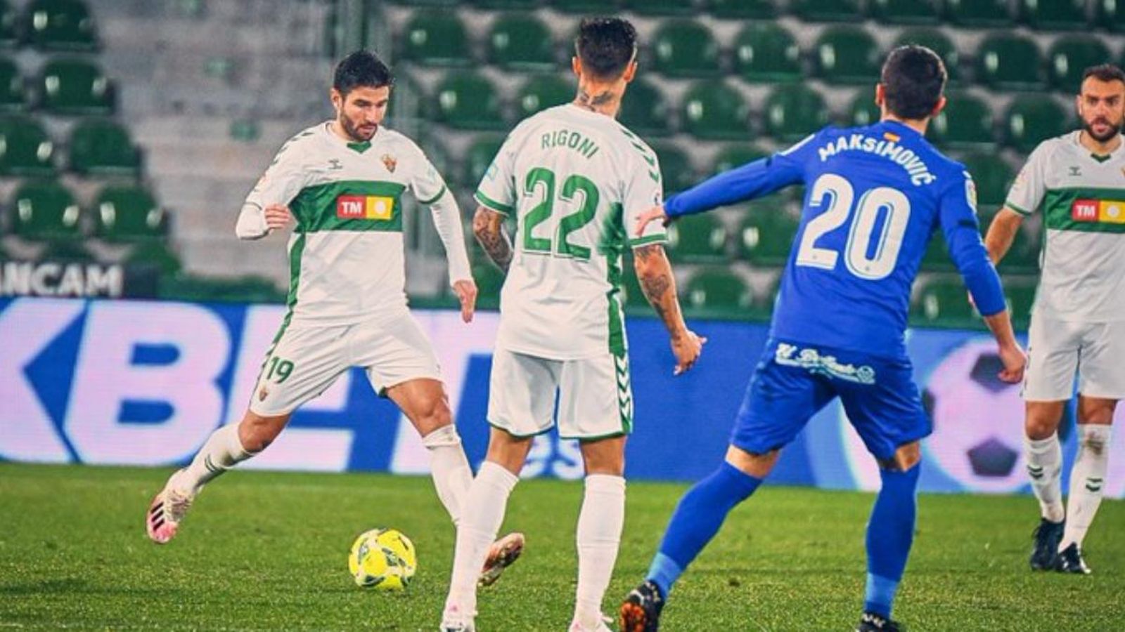Barragán, en una acció del partit