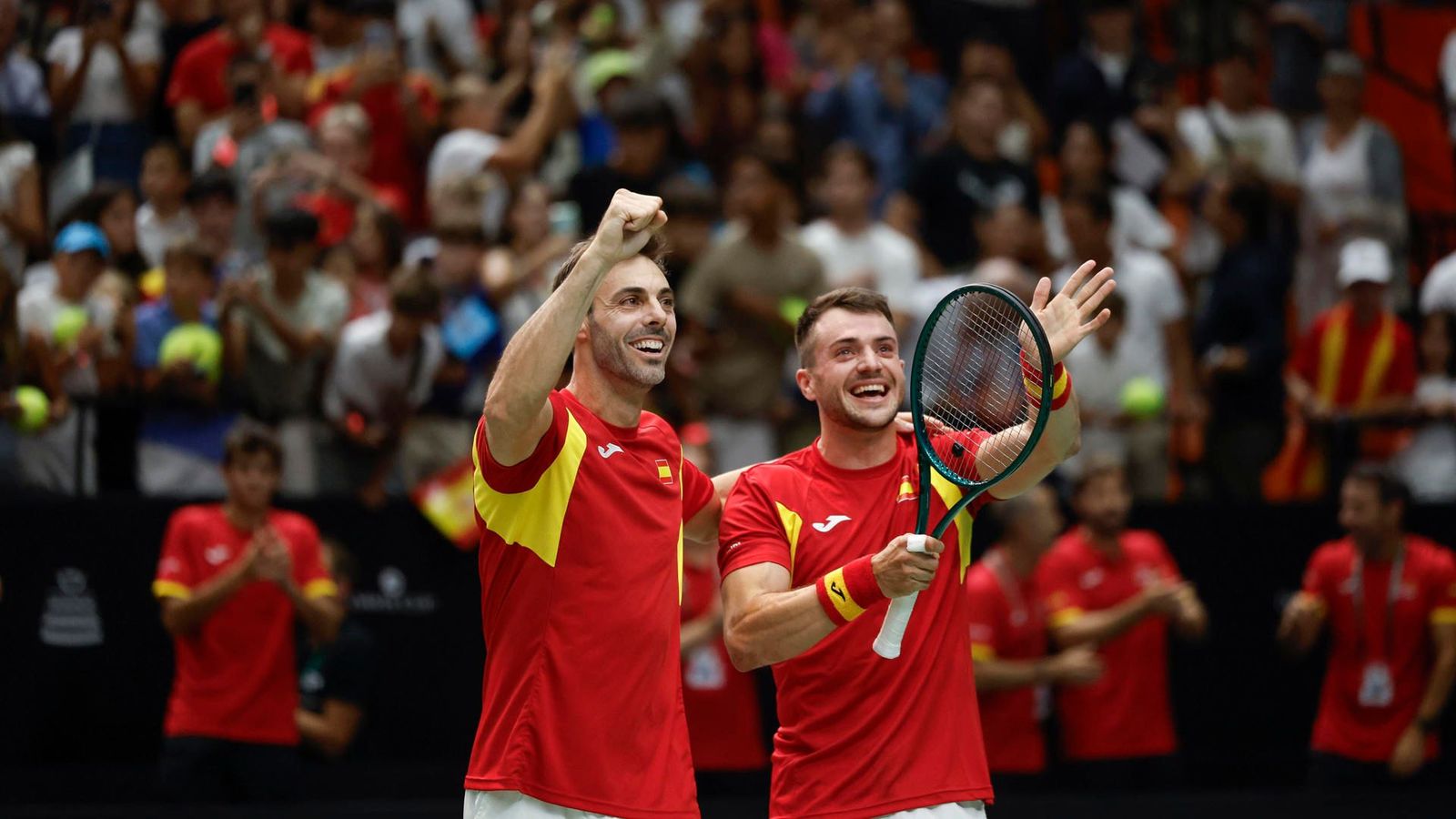Marcel Granollers i Pedro Martínez celebren la victòria