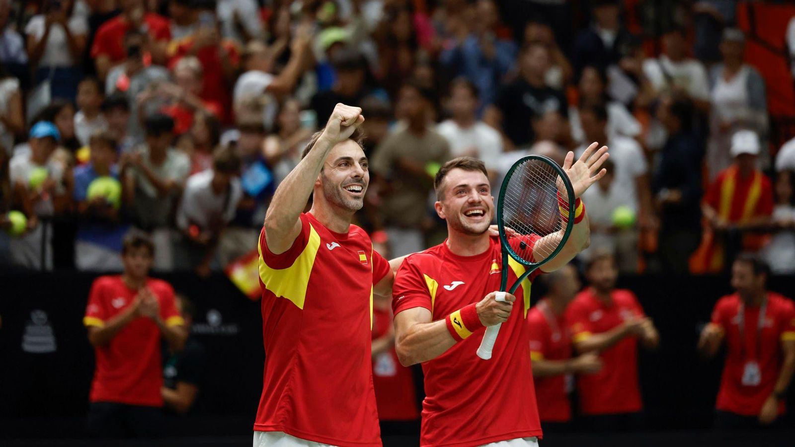 Marcel Granollers i Pedro Martínez celebren la victòria Marcel Granollers i Pedro Martínez celebren la victòria
