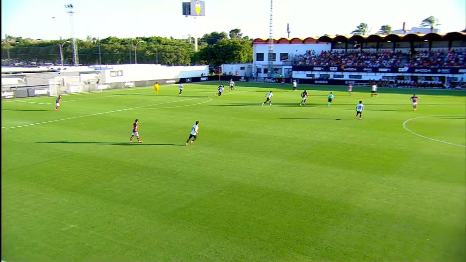 Imatge del partit entre el València i el CE Castelló