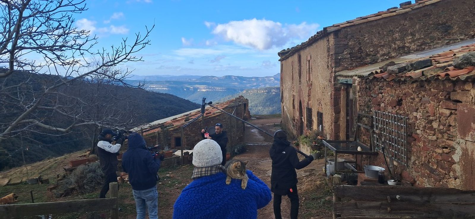 L'equip del programa durant la gravació