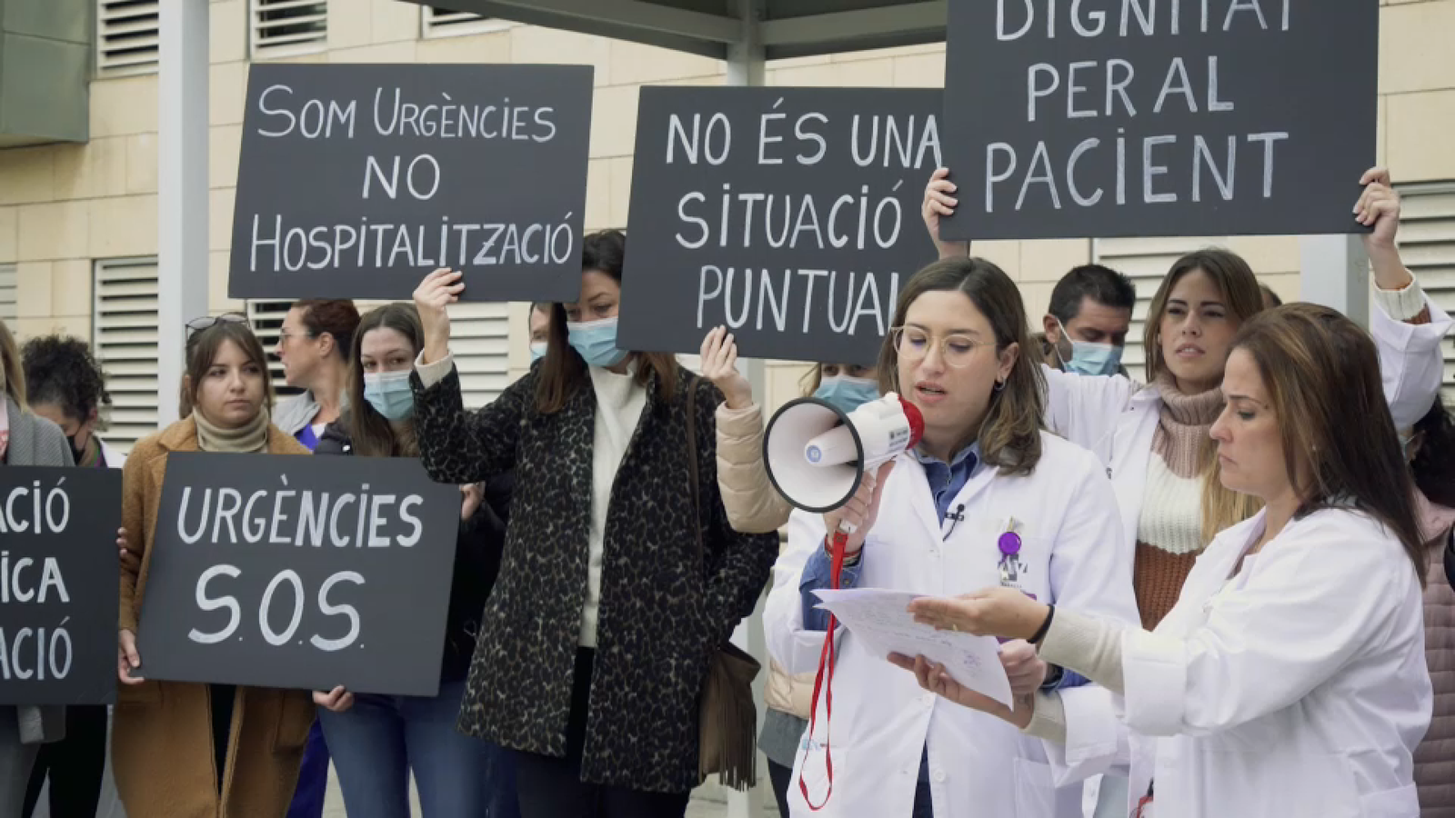 Concentració a finals de novembre a l'hospital de la Ribera (Ribera Alta)