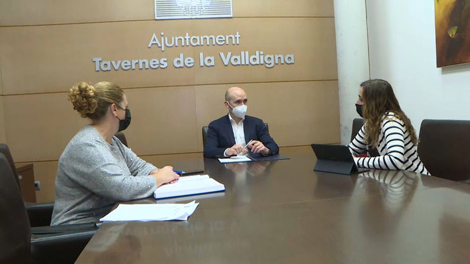 Reunió entre Salut Pública i representants de l'Ajuntament de Tavernes de la Valldigna, aquest dilluns