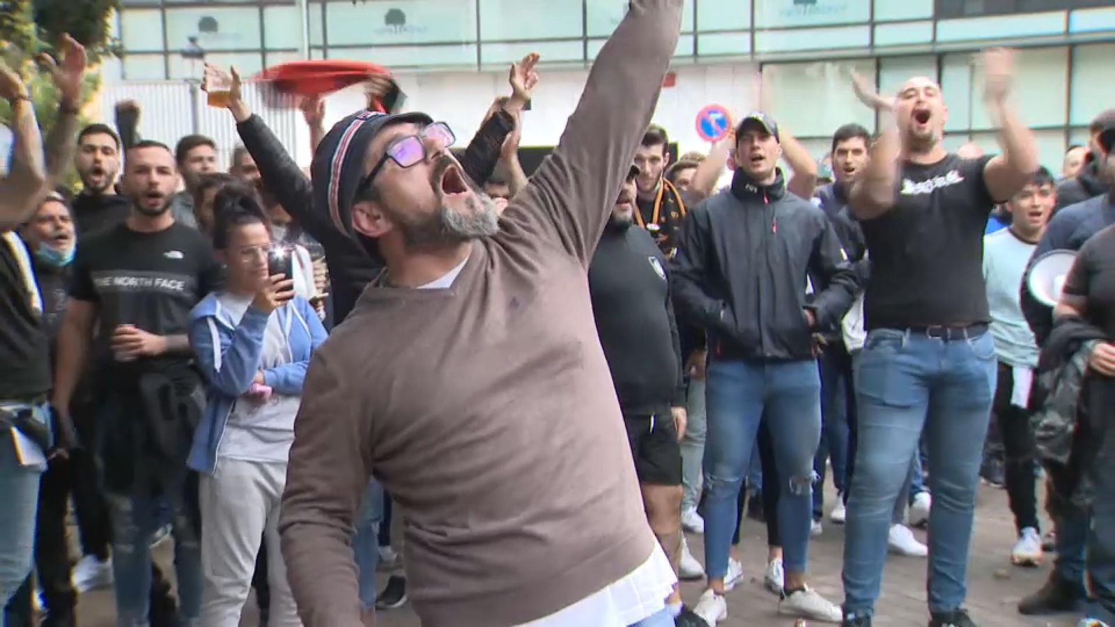 Ramón Castro, líde del grup d'extrema dreta Yomus durant la convocatòria d'aquest divendres