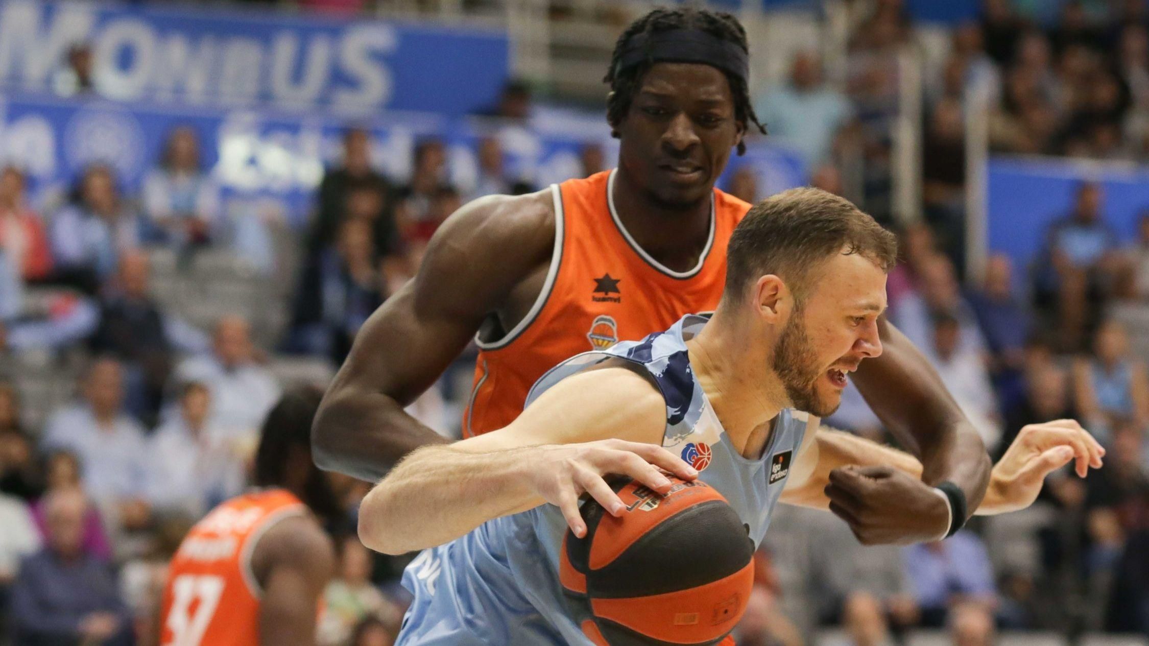 Imatge del partit entre el València Basket i el Breogán