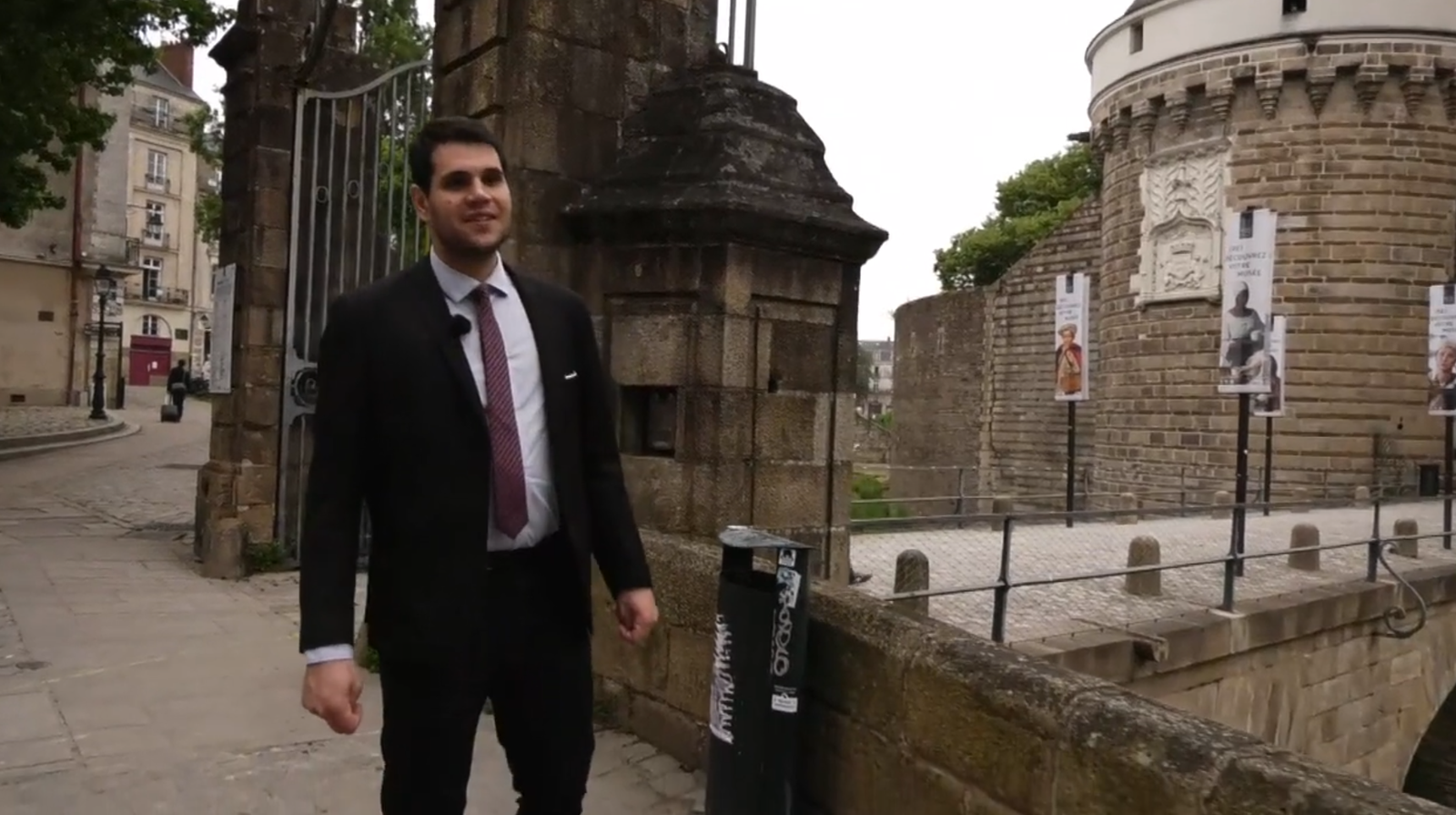 David ens farà de guia pel castell dels Ducs de Bretanya