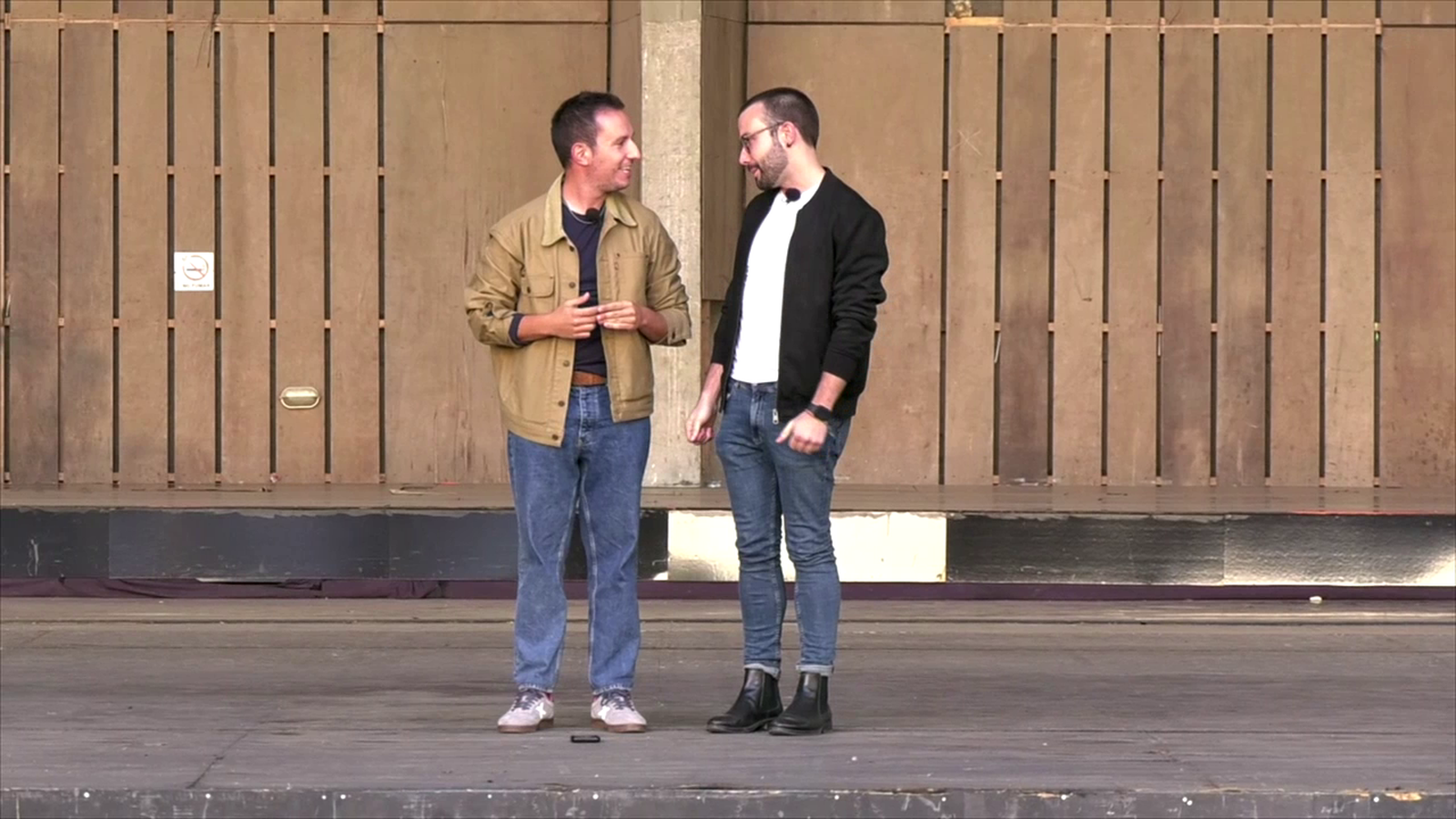 Enrique Tena i Moisés Llopis cantant 'La Flama'