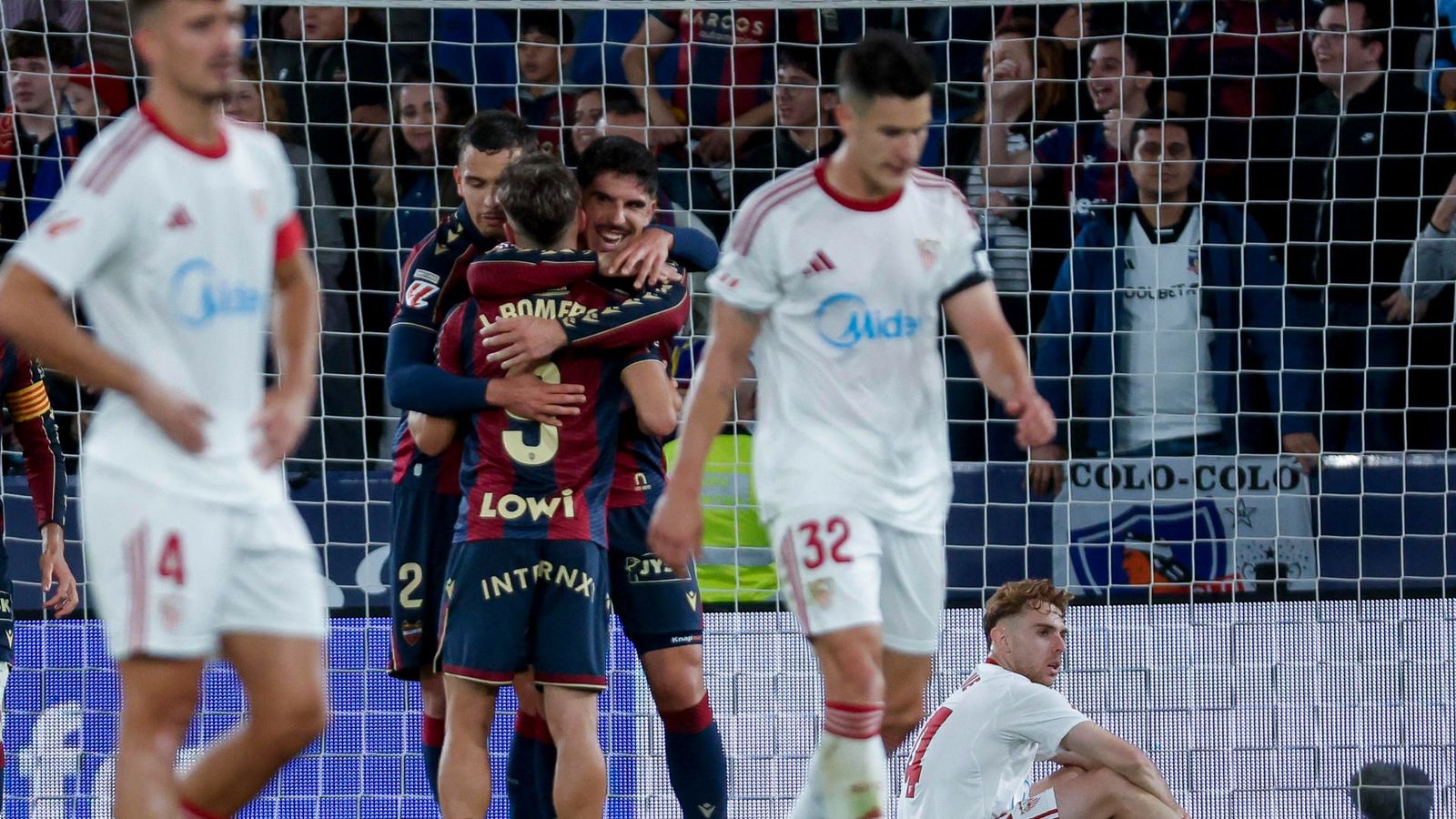 Iván Romero celebra el segon gol