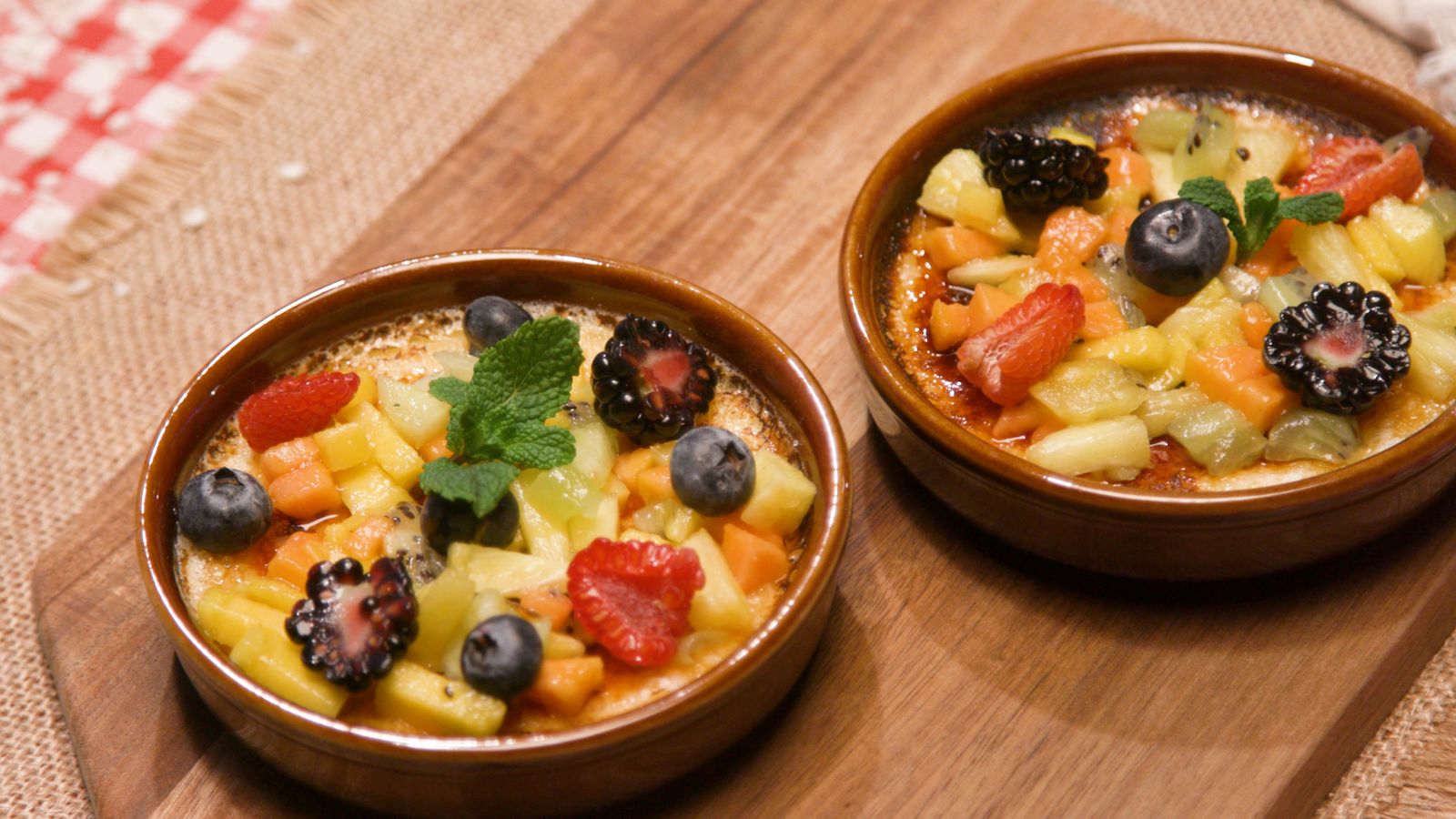 Arròs amb llet i fruites