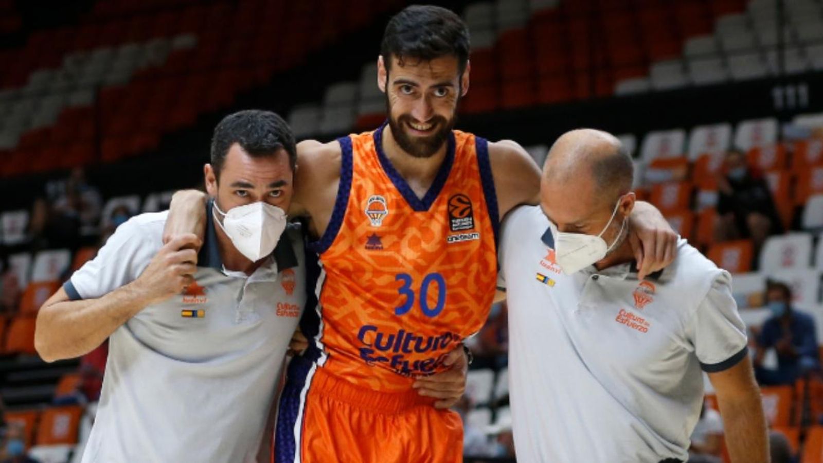 L'escorta taronja es va lesionar anit en les acaballes del primer partit de l'Eurolliga contra l'Asvell Villeurbanne