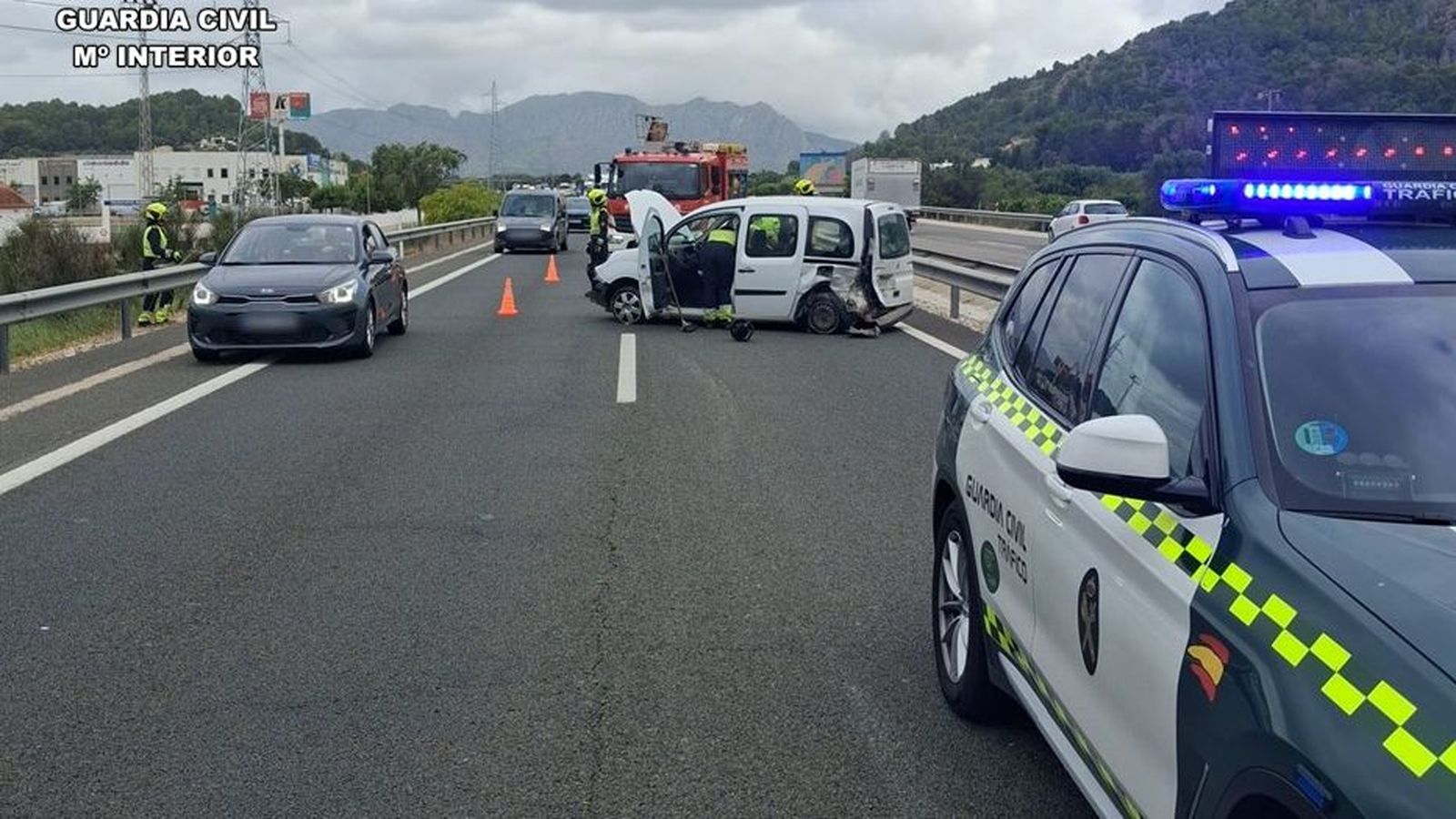 Un altre dels turismes implicats en el sinistre de l'AP-7 del passat 11 de juny