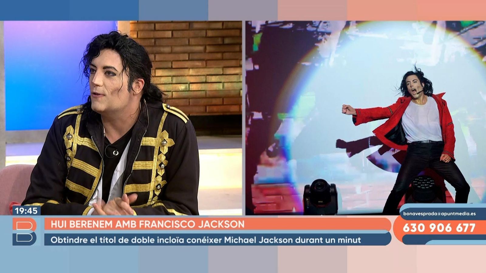 26.10.2022 | Berenem amb el doble oficial de Michael Jackson