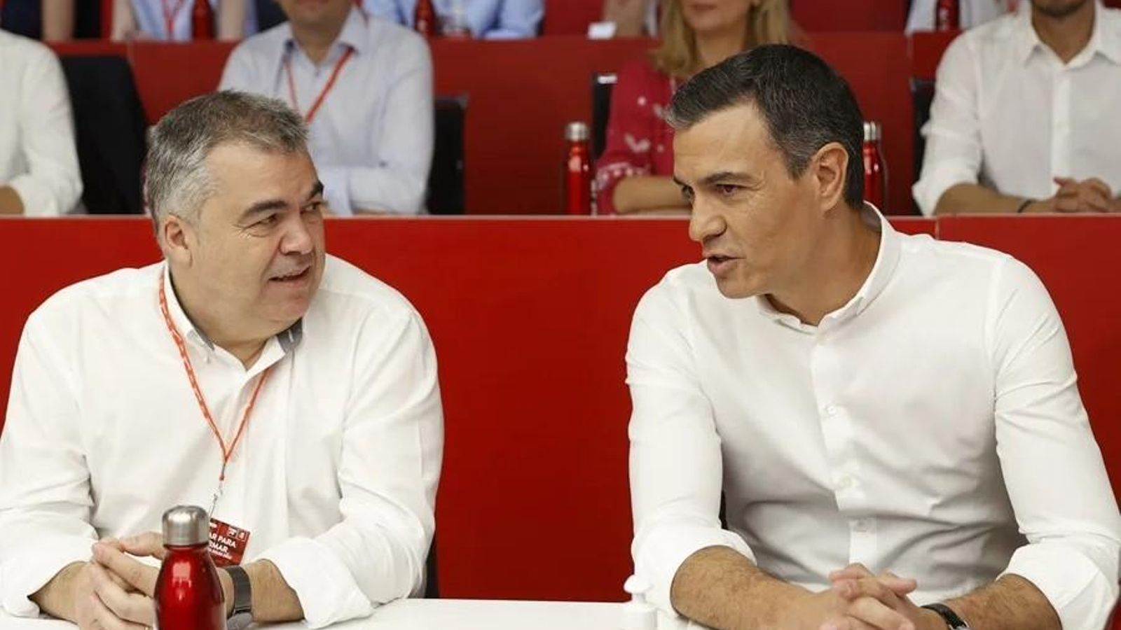 Santos Cerdán i Pedro Sánchez, en una imatge d'arxiu