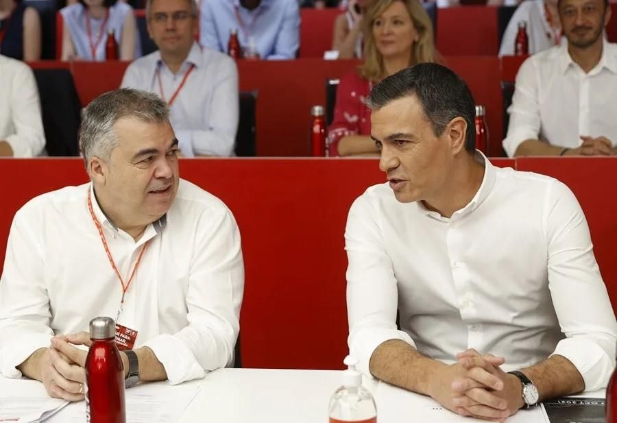 Santos Cerdán i Pedro Sánchez, en una imatge d'arxiu