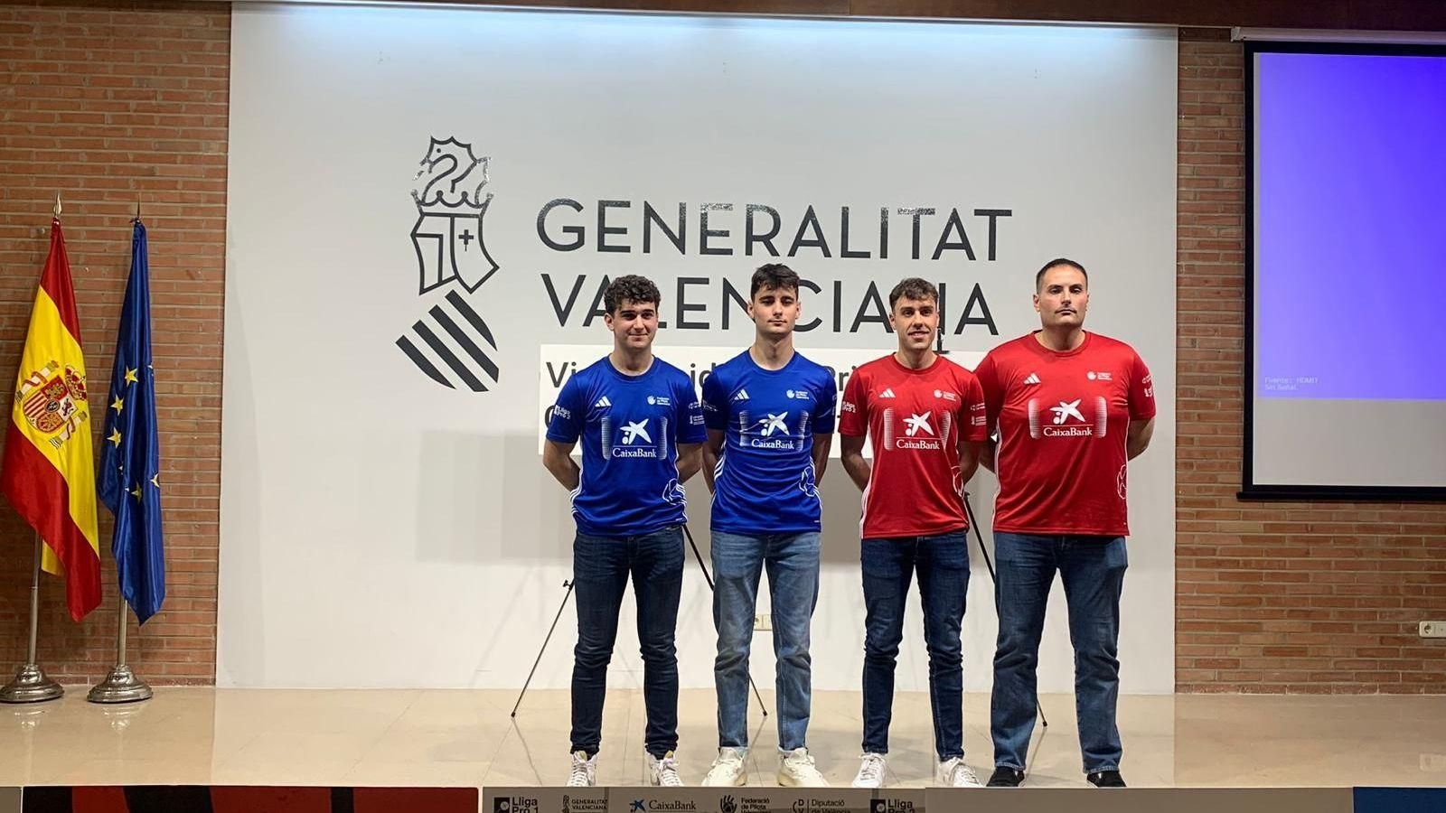 Les dos parelles que competiran en la final de la Lliga Pro 2 d'escala i corda