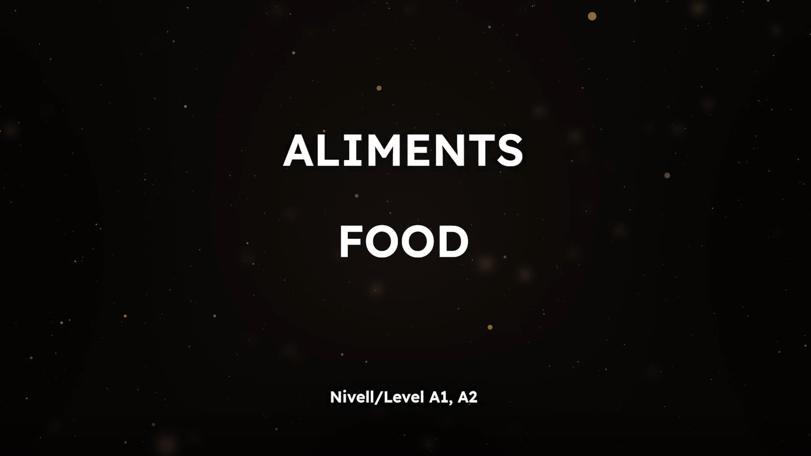 Memory Mots - Food (level A)