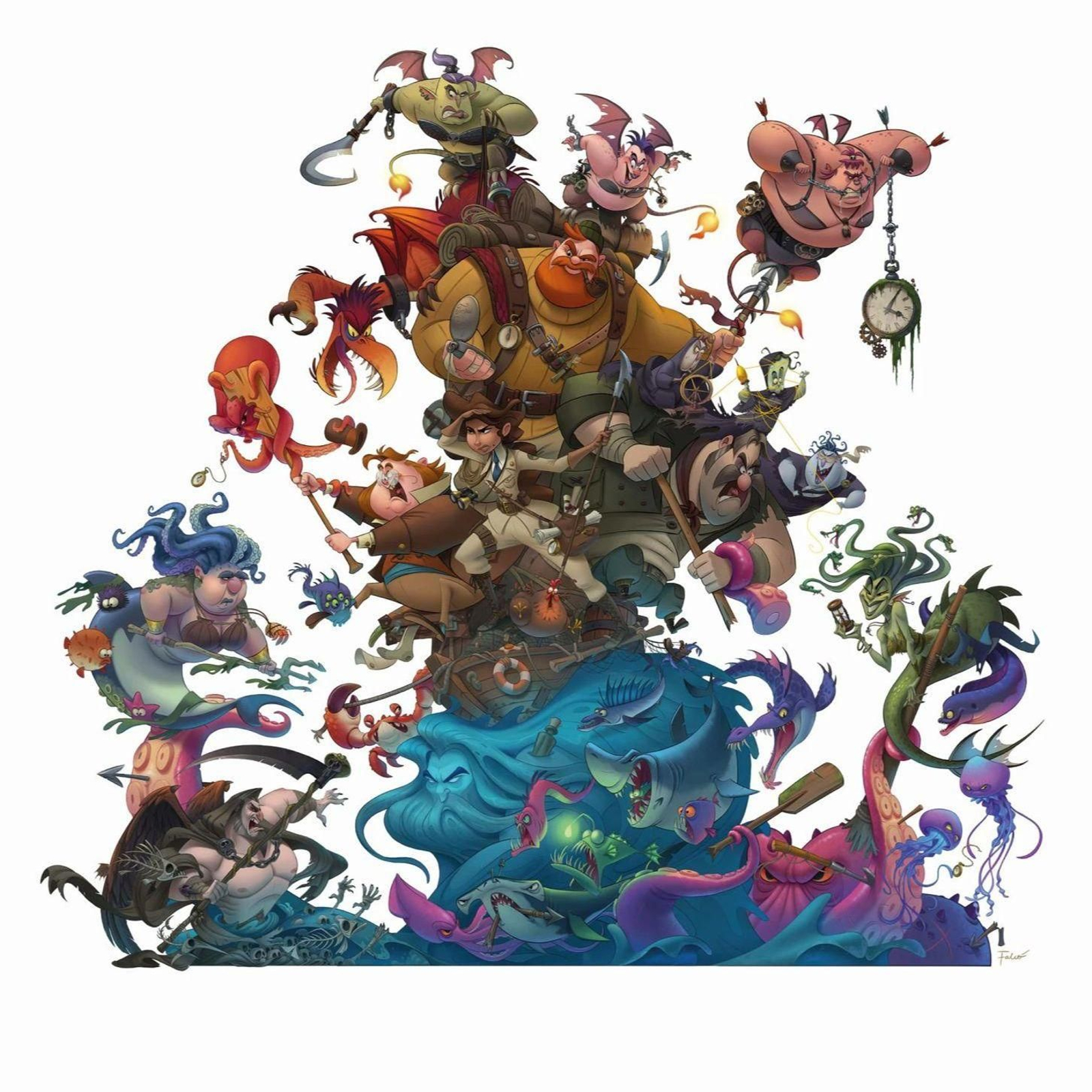 Falla Almirall Cadarso - Comte d'Altea. Lema: "Wanderlust". Artista: Paco Giner Núñez. Disseny: Isa Falcó Castillo