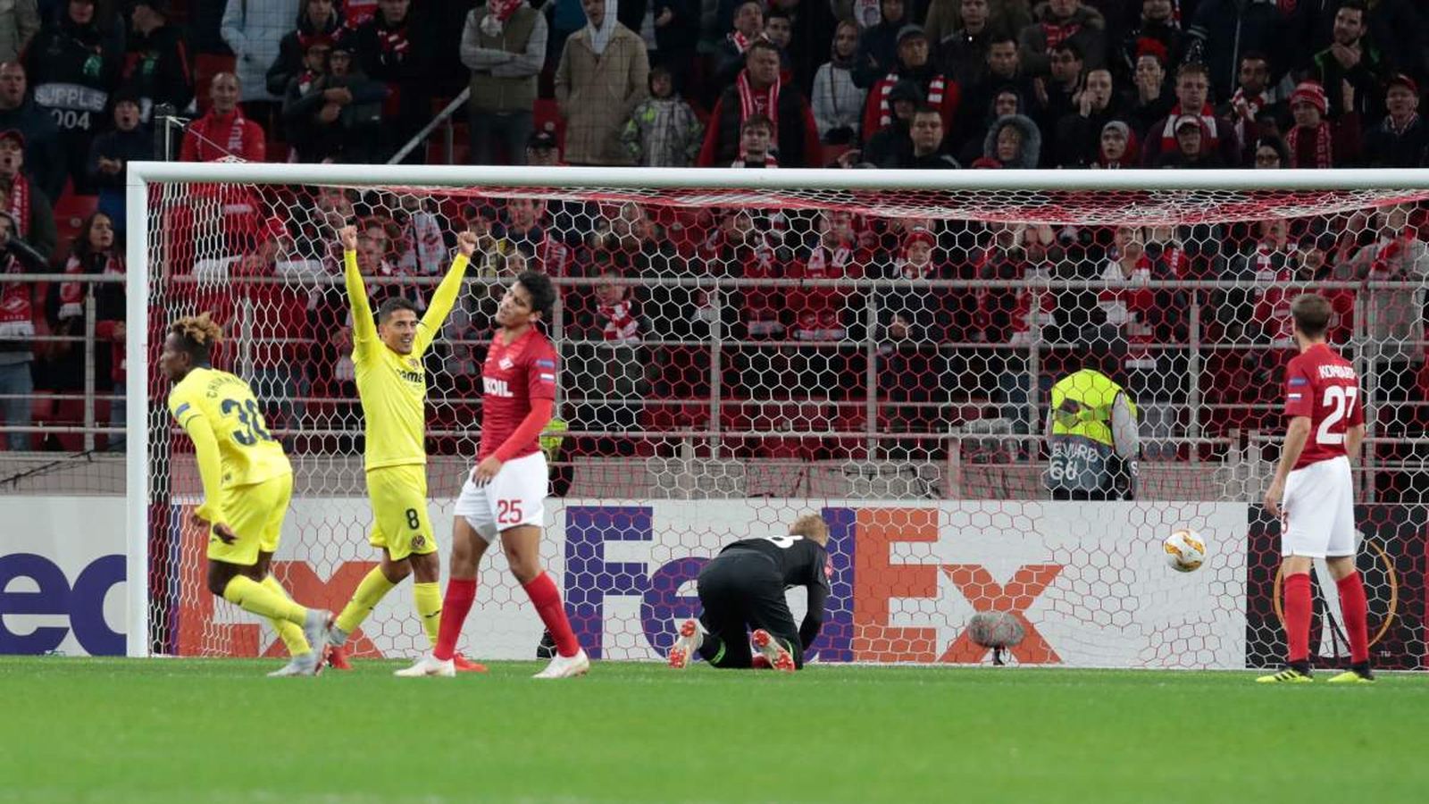 El Vila-real empata a Moscou sobre la botzina