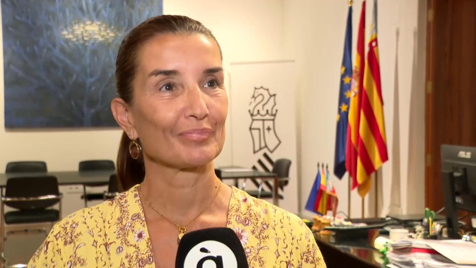 La consellera Ruth Merino en declaracions en À Punt