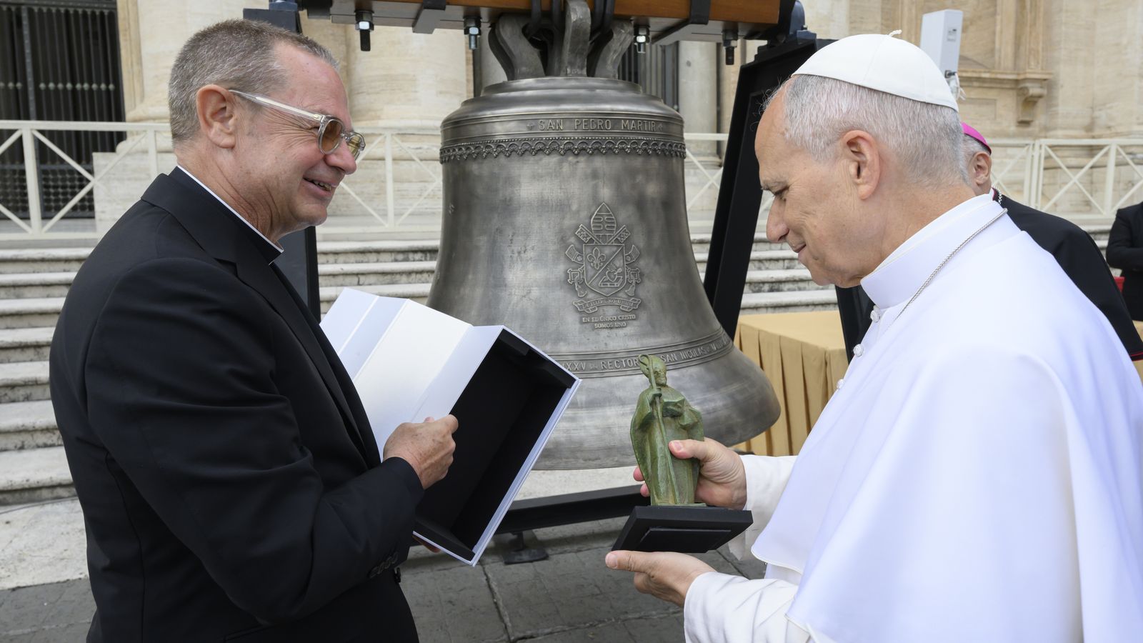 La nova Campana Major de la Parròquia de Sant Nicolau de València, dedicada al papa Lleó XIV i beneïda pel pontífex a Roma el mes de maig