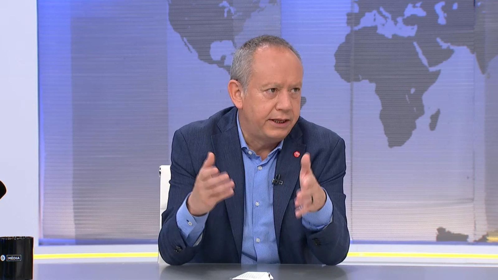 Ismael Sáez, secretari general de la UGT del País Valencià, durant l'entrevista en 'Les notícies del matí' d'aquest divendres