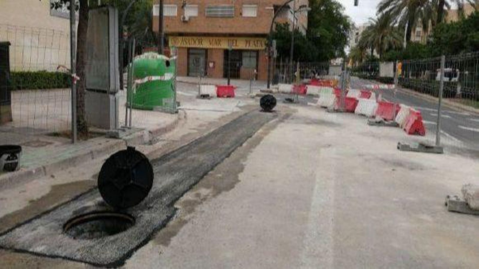 Obres a les principals avingudes de la ciutat de València