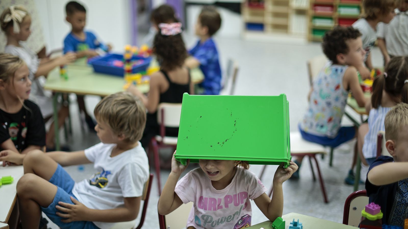 Primer dia de classe en el col·legi El Grau de València / Biel Aliño (Efe)