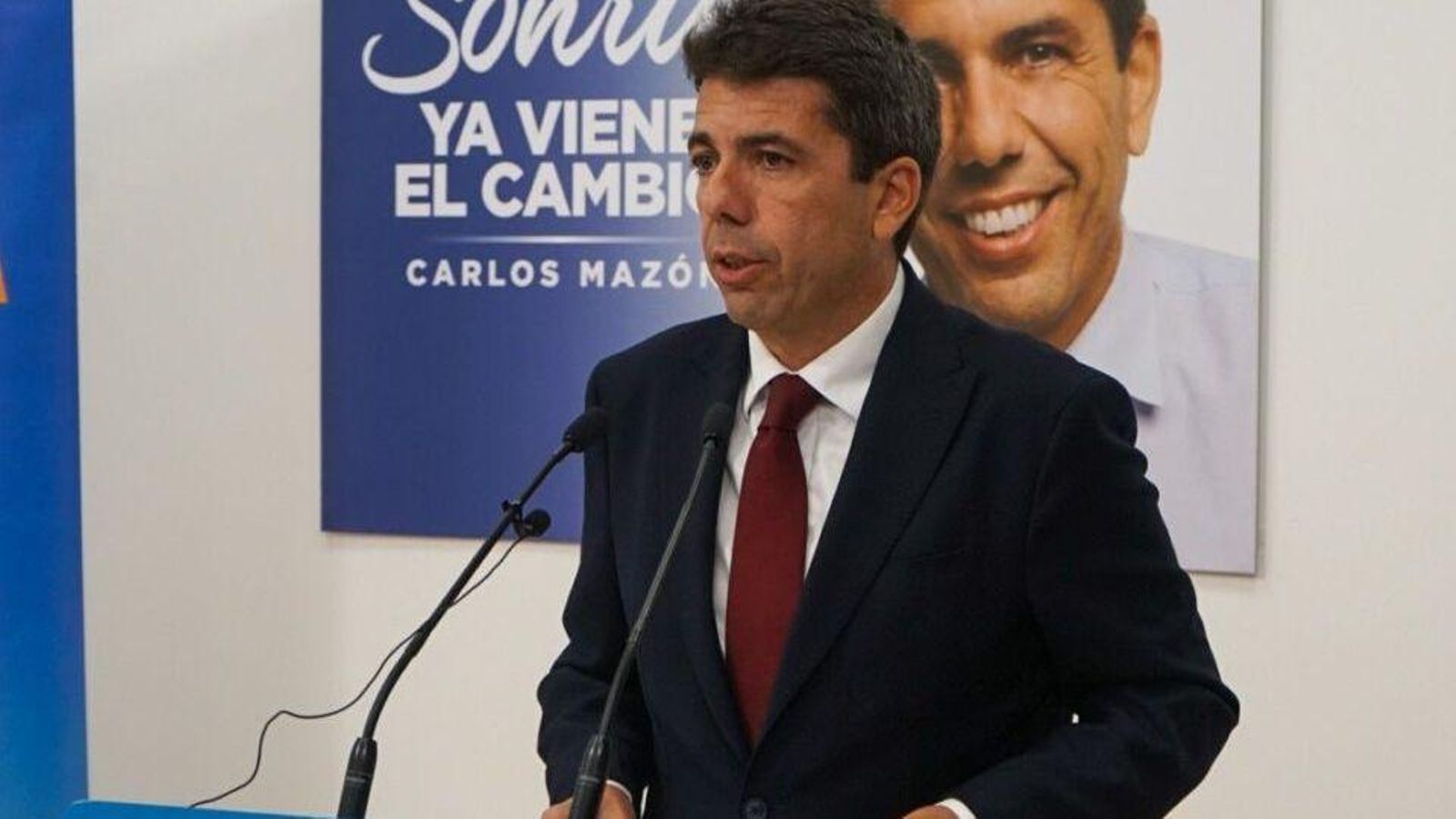 El president dels populars valencians, Carlos Mazón