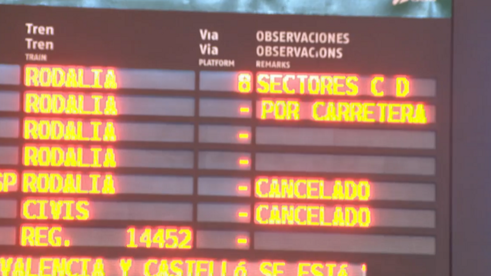 Trens cancel·lats i retards són la tònica habitual per als usuaris de Renfe a la Comunitat Valenciana