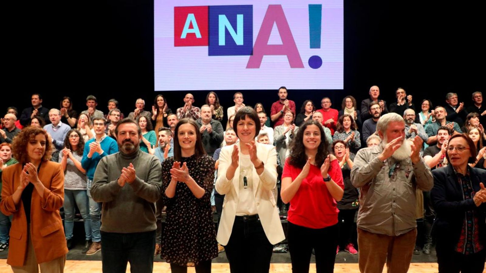 La candidata del BNG, Ana Pontón, en una convenció nacional celebrada a Santiago de Compostel·la. Efe